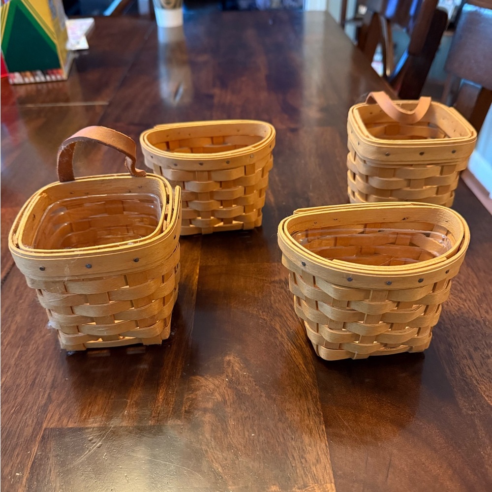 Longaberger Woven Basket Set - Natural Brown